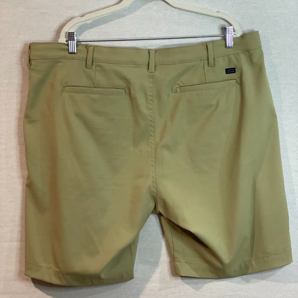 Jachs Mens Shorts Khaki Performance Pockets Stretch Belt Loops Size 40W - Picture 2 of 16